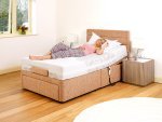 View 4' Dorchester Head-only Adjustable Bed with Lyon Headboard room-set pos 3