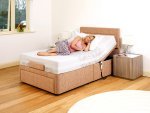 View 4' Dorchester Head-only Adjustable Bed with Lyon Headboard room-set pos 4